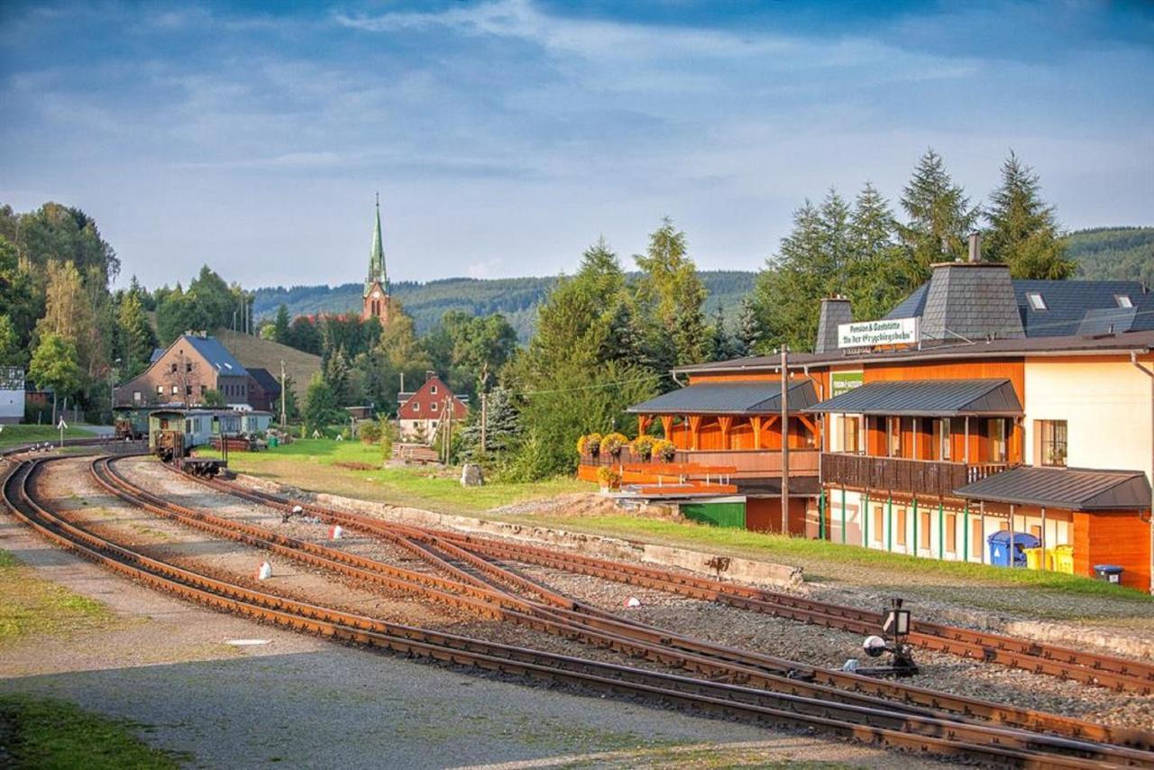 Pension An Der Erzgebirgsbahn 奥泊维森塔尔 外观 照片